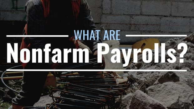 Photo of a construction worker with text overlay that reads "What Are Nonfarm Payrolls?"