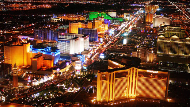 An aerial view of the Las Vegas Strip. Lead JS