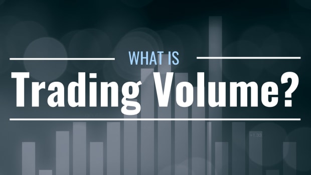 Image of a bar chart with text overlay: "What Is Trading Volume?"