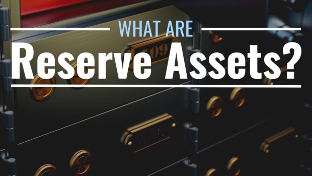 Photo of safe deposit boxes with text overlay that reads "What Are Reserve Assets?"