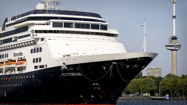 The Holland America Line Rotterdam ship is seen. -lead