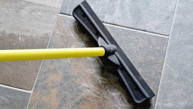 The Furemover Original Indoor Pet Hair Carpet Rake and Squeegee is available right now at Amazon