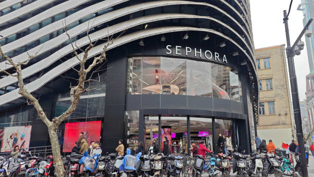 A Sephora store in Shanghai, China.