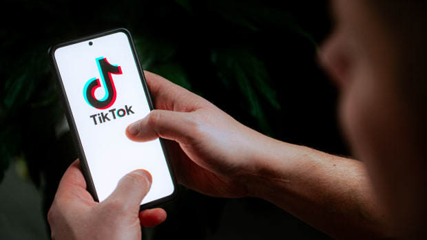 In this photo illustration a TikTok logo seen displayed on a smartphone. (Photo Illustration by Mateusz Slodkowski/SOPA Images/LightRocket via Getty Images)