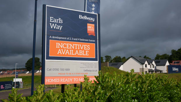 The new housing project by Bellway Homes at Earl's Way, a new estate off the A92 bypass, on 3rd July 2025, in Glenrothes,Fife, Scotland. Bellway began as a small family north-east business in 1946. (Photo by Richard Baker / In Pictures via Getty Images)