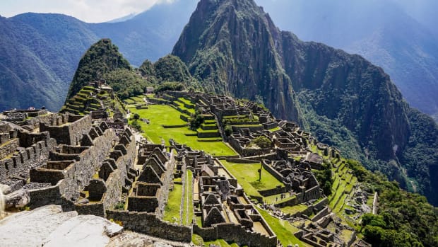 An aerial view of Machu Picchu, Peru. lead.