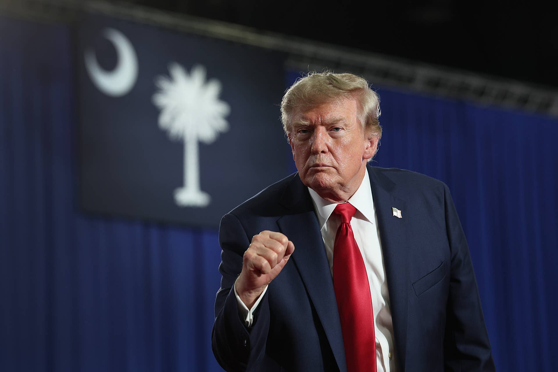 President Trump Holds Campaign Rally With Darline Graham In Myrtle Beach 