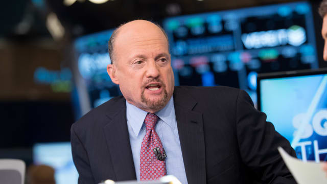 Jim Cramer visits the New York Stock Exchange.