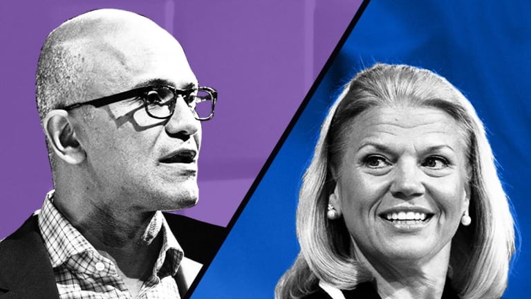Microsoft Soars to New Heights as IBM Goes Sideways: A Tale of Two CEOs