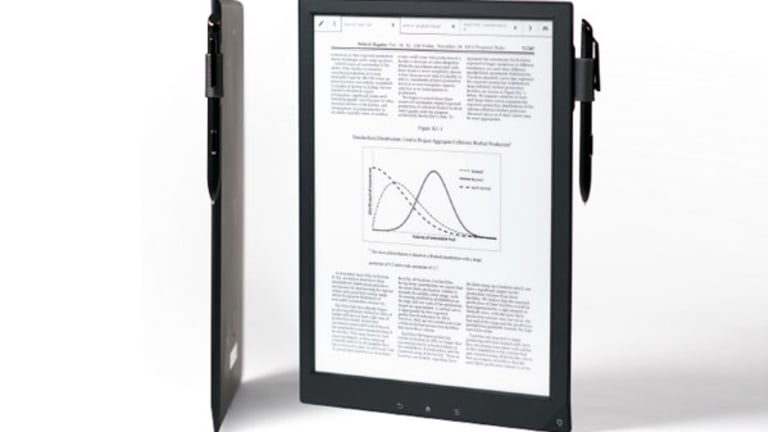Sony Unveils 'Digital Paper' Tablet for $1,100 - TheStreet