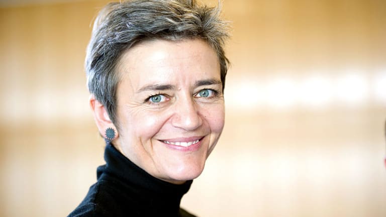 EC's Vestager Worried About 'Four-to-three' Telecoms Deals