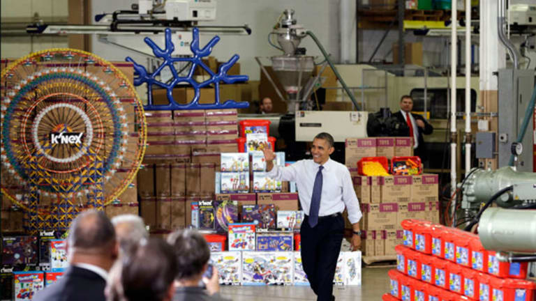 Obama, at K'Nex Toy Factory, Hammers GOP on Budget Reforms