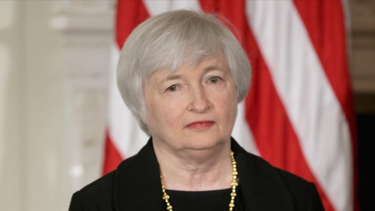 Stocks Gain as Yellen Signals Support for Continued Stimulus