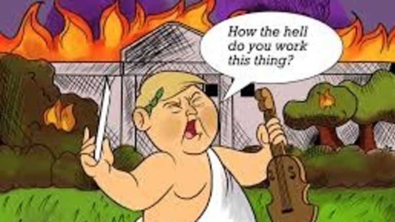 Not so Merry Monday – Emperor Trump Fiddles while America Burns