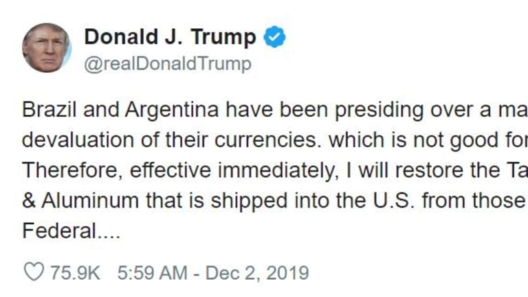 Trying to make sense of Mr. Trump’s tweet on Brazil and Argentina