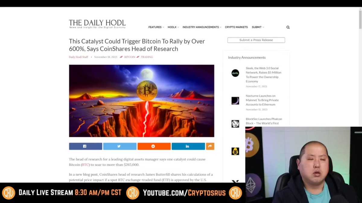 Bitcoin Price Could EXPLODE Over 600% Due To This...