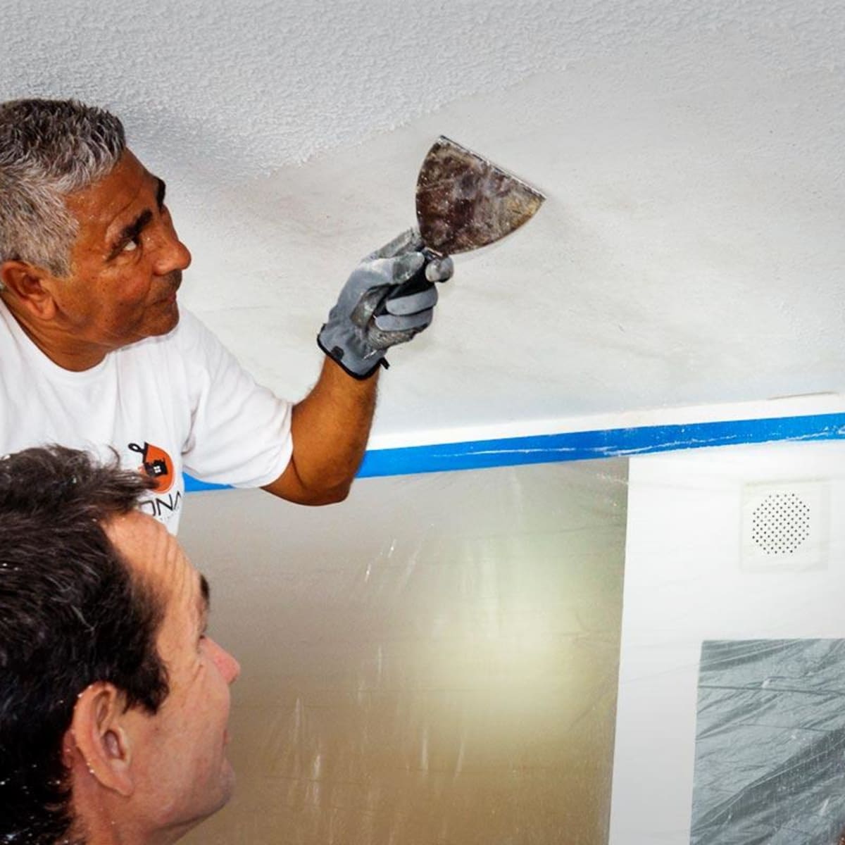 How To Remove A Popcorn Ceiling In Six