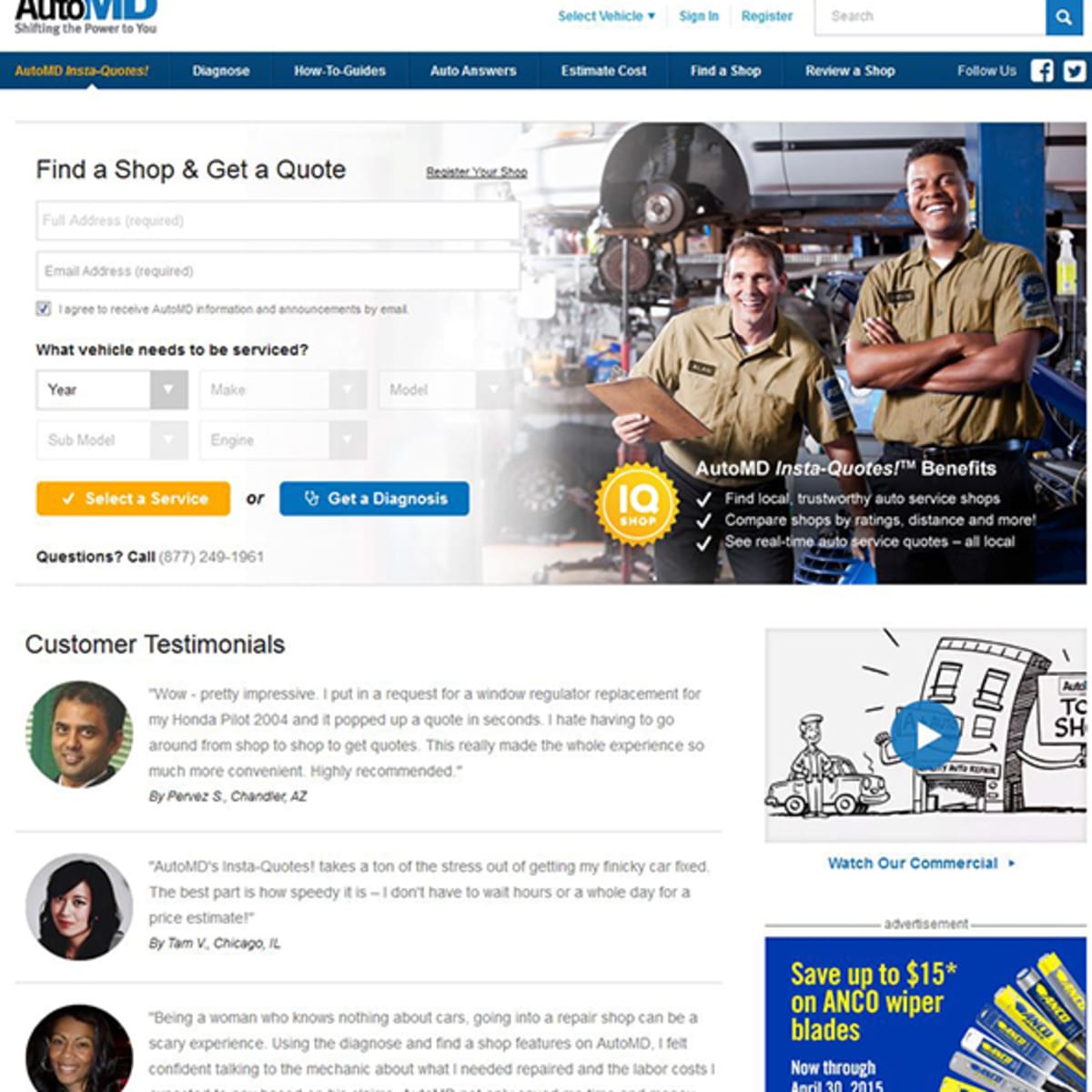 auto repair websites
