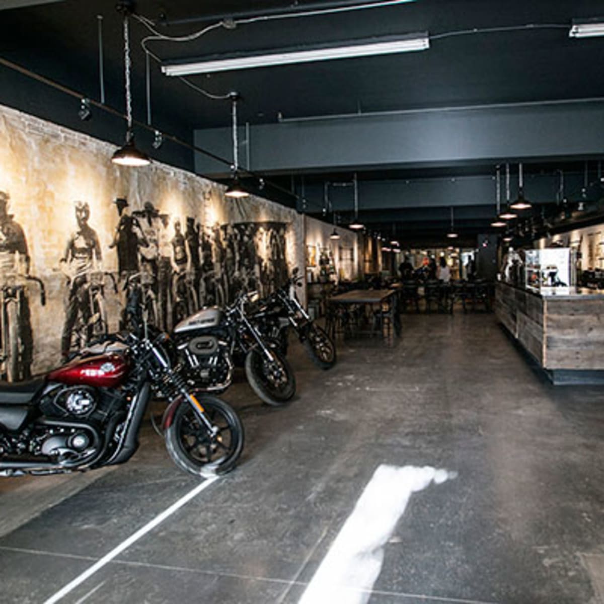 Harley Davidson Opens A Cool Biker Themed Cafe Take That Starbucks Thestreet