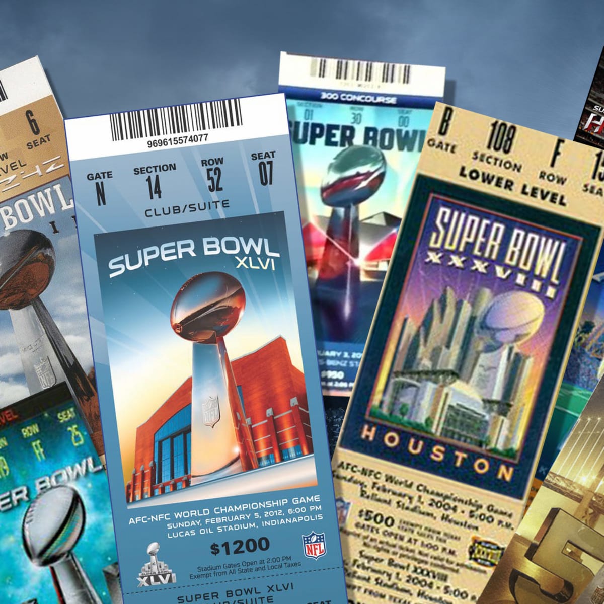 old super bowl tickets