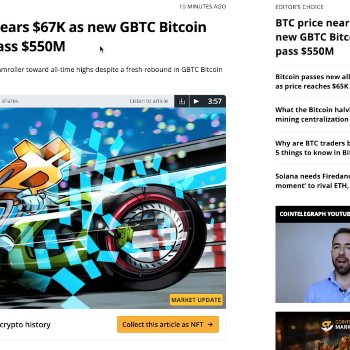 Bitcoin price ‘within inches’ of $69,000, analyst reveals path to all-time  high