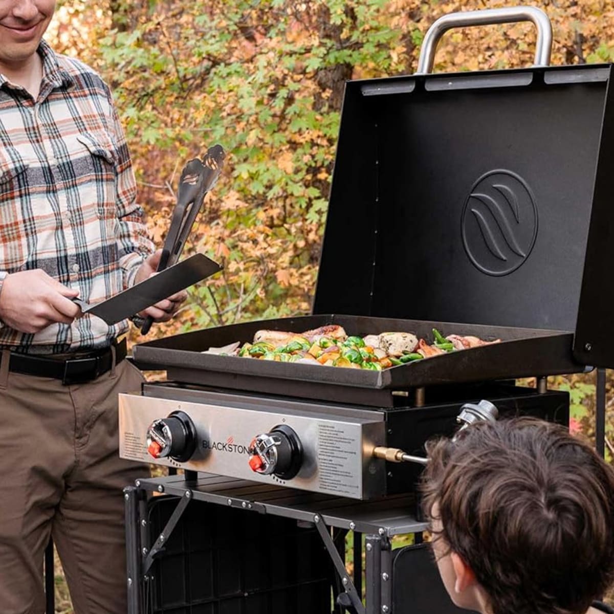 Blackstone 22 Griddle Adventure Ready Flat Top Grill Cast Iron Flat