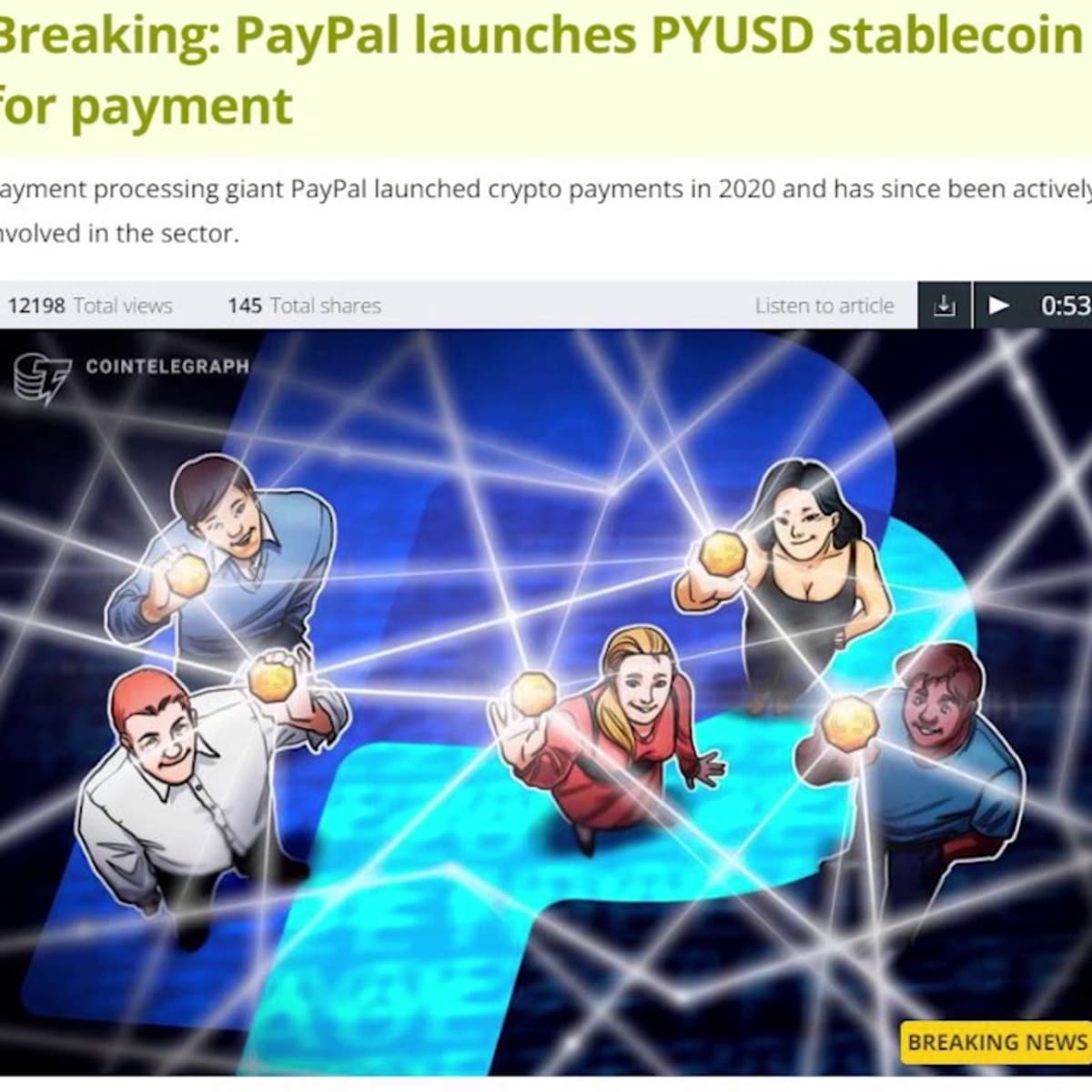 How PayPal’s stablecoin could drive the shift toward cryptocurrency