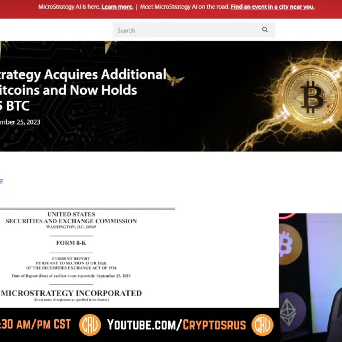 Bitcoin Whale Microstrategy and Michael Saylor Buy MORE Bitcoin