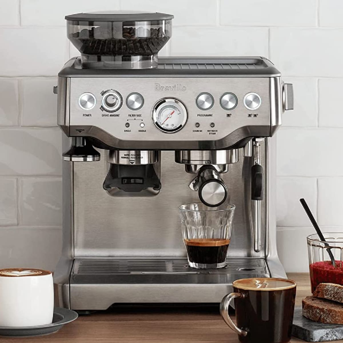 Breville the barista express espresso machine bes870xl cheap best price