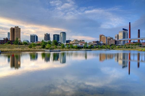 Birmingham, Ala. Annual expenses: $33,219 Median home price: $65,100 Birmingham, Alabama's biggest city, topped the list of inexpensive places for retirees.Photo: Shutterstock