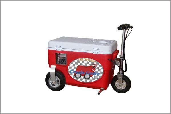 Motorized CoolerThis cooler reaches a top speed of 13 mph and holds a rider weighing up to 290 pounds. What more can you ask for? (Well, maybe it would be nice if it mowed the lawn.) Cruzin Cooler sells this beauty for&nbsp;$899.95.Photo: Cruzin Cooler