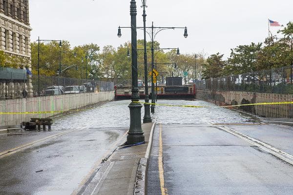 1. New YorkTotal housing value at risk: $87.3 billionShare of housing in risk zone: 7%Number of homes in risk zone: 95,210Above, a flooded road in Manhattan in the aftermath of Hurricane Sandy in 2012.Photo: Kobby Dagan / Shutterstock