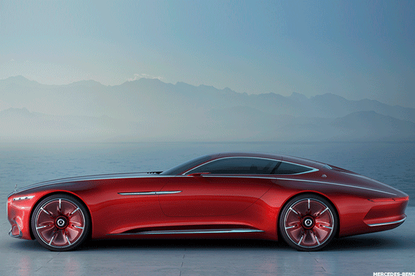 This concept car from Mercedes-Benz can accelerate to 60 mph in less than 4 seconds, according to the German car-maker. Its top speed is said to be 155 mph. A single charge can power the car for 200 miles.