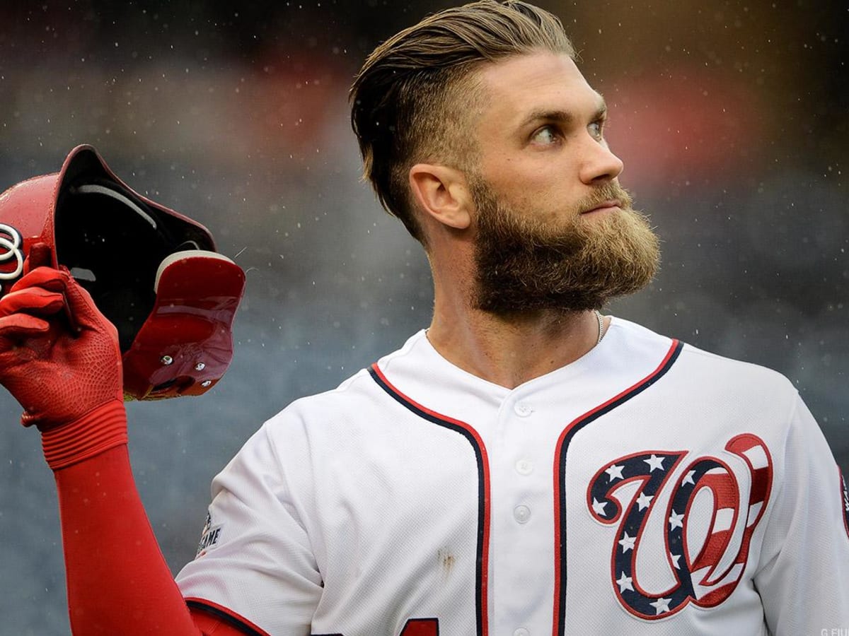 bryce harper long hair phillies