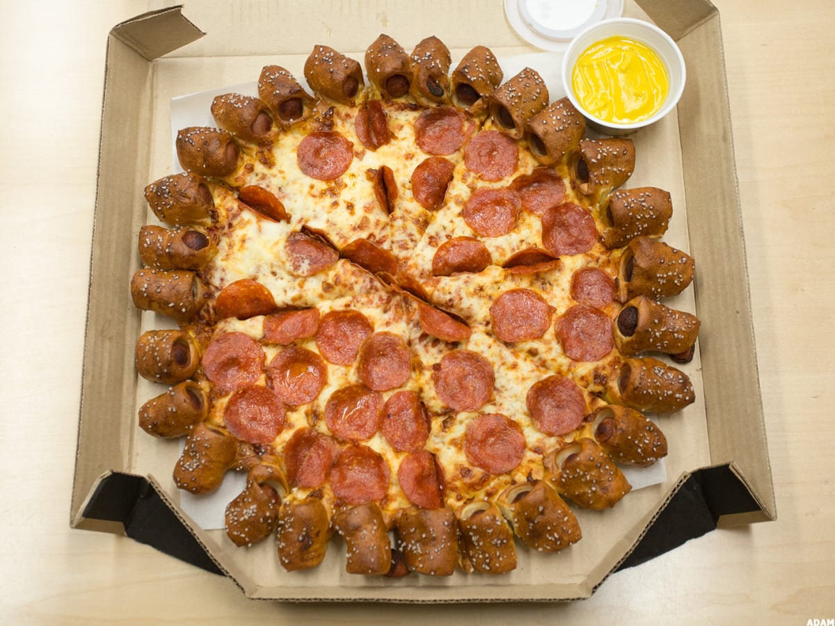 Papa John's Is Selling A Pizza Covered In Hot Dogs
