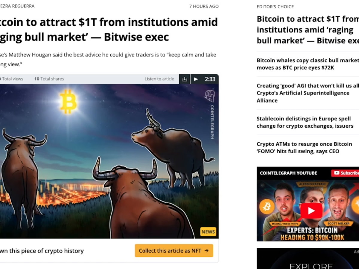 Fund manager outlines impact as $100 trillion investors ‘move into crypto’