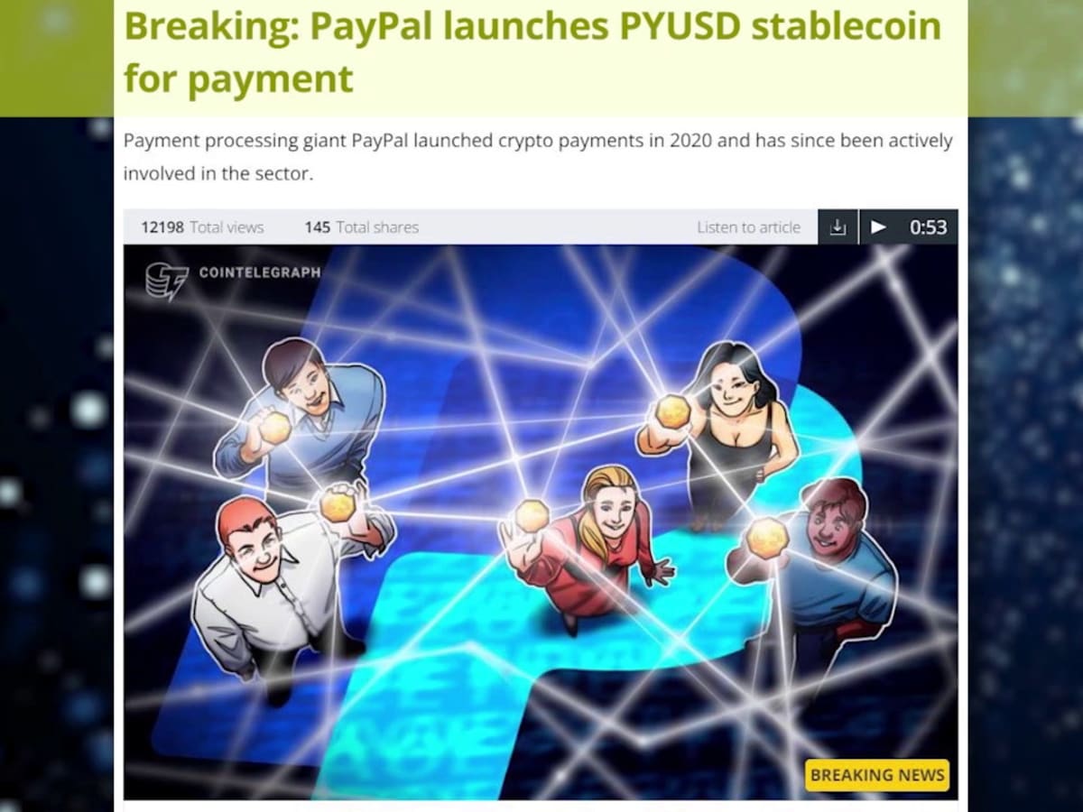 How PayPal’s stablecoin could drive the shift toward cryptocurrency