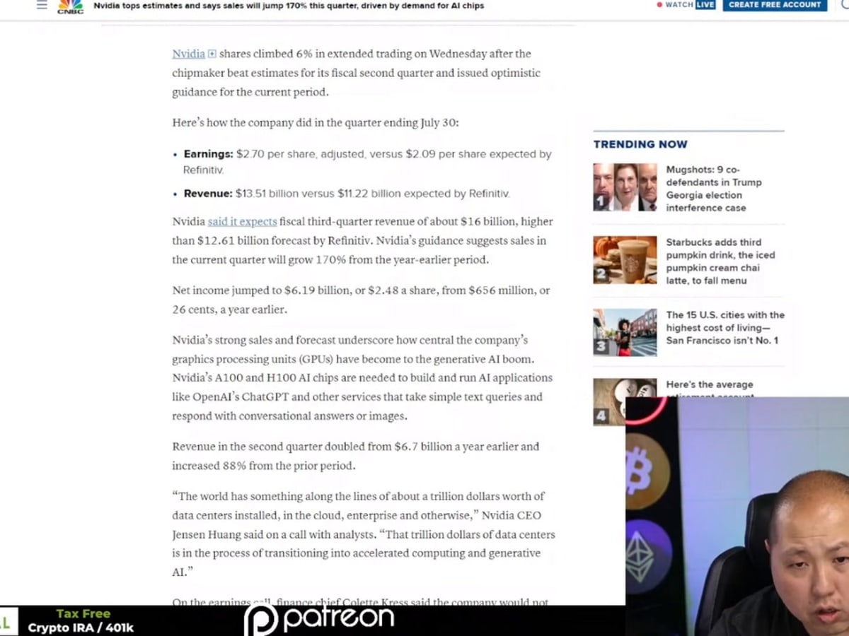 NVIDIA Triggers AI Crypto Rally