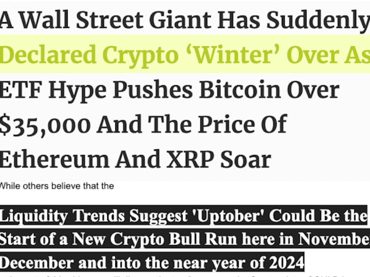 Joe Parys, Is Crypto Winter Finally Over