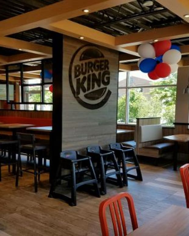 At this point, we almost didn't believe this was a Burger King. The giant Burger King sign reminded us that yes, it was a Burger King.