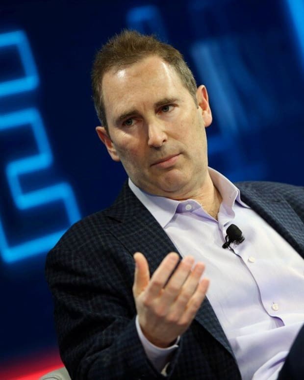 Andy Jassy, the long-time chief executive at Amazon Web Services, speaks at the WSJD Live conference in Laguna Beach, California, in 2016. Photo: Reuters