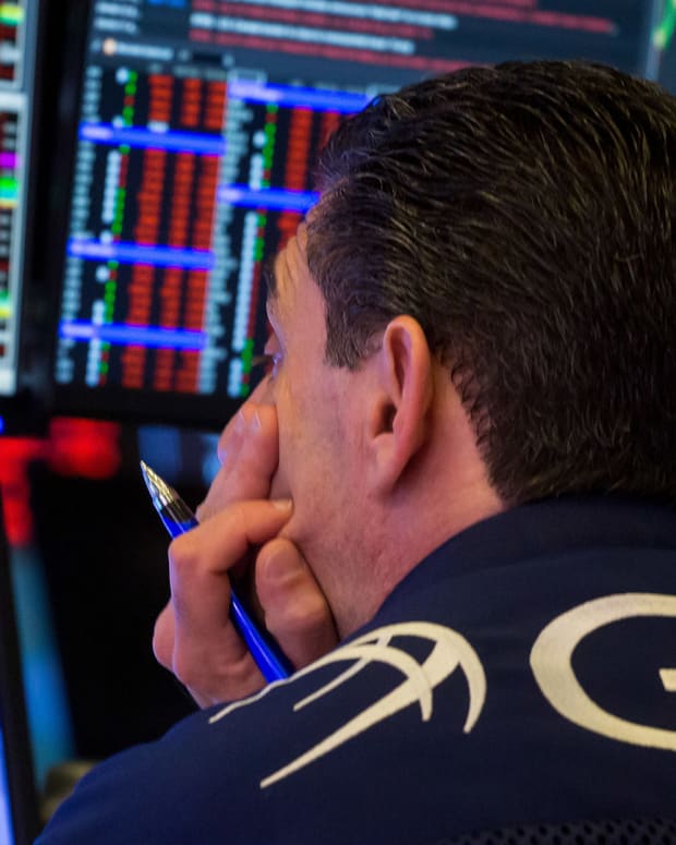 New York Stock Exchange Traders Lead