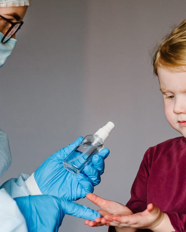 health, medical, doctor, child, hand sanitizer