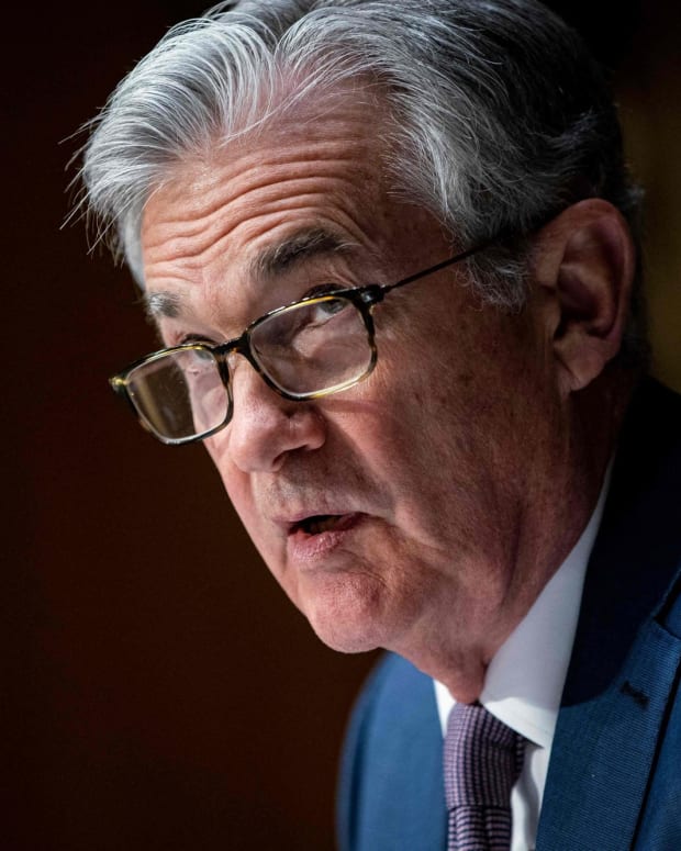 Jerome Powell, the chairman of the Federal Reserve, said any inflationary pressure from the large capital infusions to the US economy would be transitory and that the Fed did not expect to raise interest rates until 2023. Photo: AFP