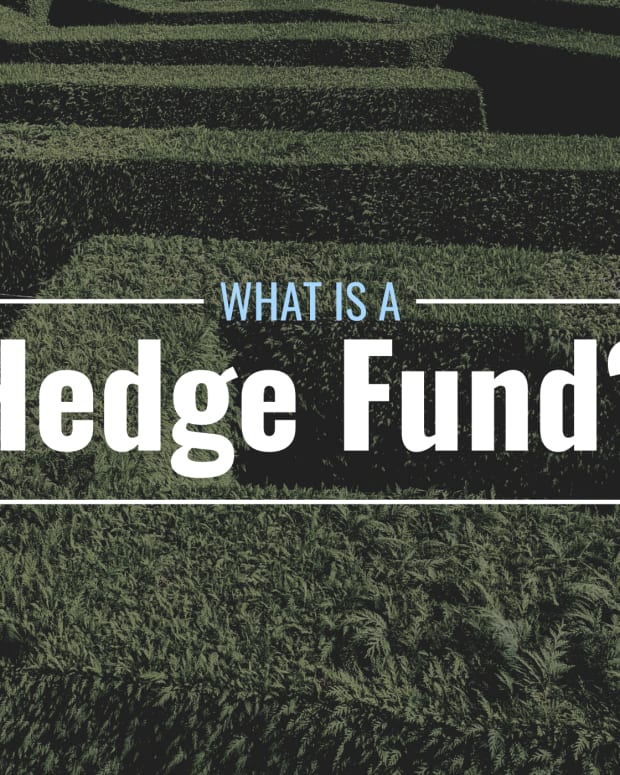 Darkened photo of a hedge maze with text overlay that reads "What Is a Hedge Fund?"