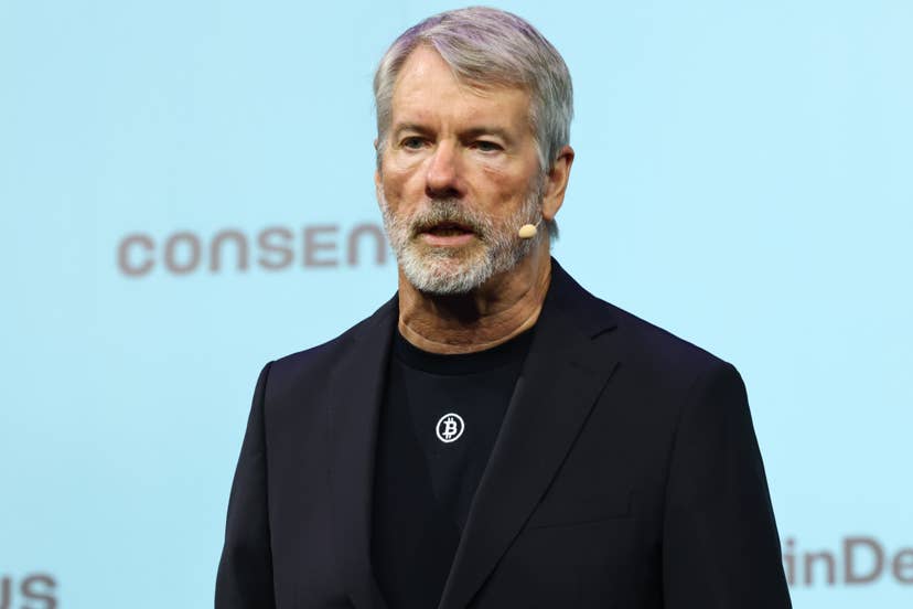 Michael J. Saylor attends Consensus Miami 2026 at Miami Beach Convention Center on May 06, 2026 in Miami Beach, Florida.