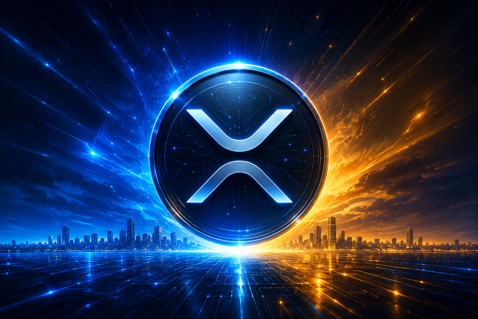 XRP Logo rising tech