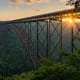 11. West Virginia's Midland Trail and the New River GorgeLeave the interstate behind on the 180-mile Midland Trail, whichtraverses west to east, border to border, across West Virginia on the historic Route 60. Above, the New River Gorge bridge.Photo: Shutterstock