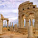 Archaeological Site of Leptis Magna, LibyaLeptis Magna was enlarged and embellished by Septimius Severus, a Roman emperor who was born there. It was one of the most beautiful cities of the Roman Empire, with its imposing public monuments, harbor, market-place, storehouses, shops and residential districts. Ongoing conflict and instability in Libya, as well as armed groups present on the site, are causing damage.Photo: Shutterstock