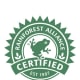 This certification means a product was developed and produced with its ecological, economic and social impact in mind. The Rainforest Alliance is a New York-based organization hoping to help improve consumer and company behavior to help promote environmental sustainability. The Alliance scopes out and monitors farms and their practices that ensure conservation of water, wildlife and the ecosystem and that workers are fairly treated, among other standards. Photo Credit: Rainforest Alliance